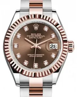 Rolex Lady-Datejust 279171 Rose gold and Stainless steel Brown