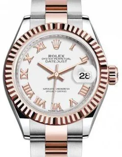 Rolex Lady-Datejust 279171 Rose gold and Stainless steel White