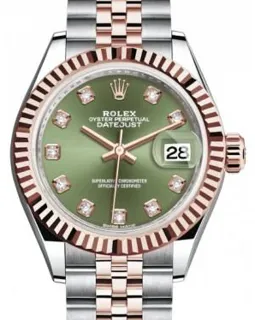 Rolex Lady-Datejust 279171 Rose gold and Stainless steel Olive green