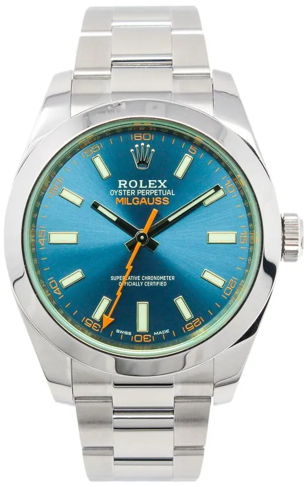 Rolex Milgauss 116400GV-0002 40mm Stainless steel Blue