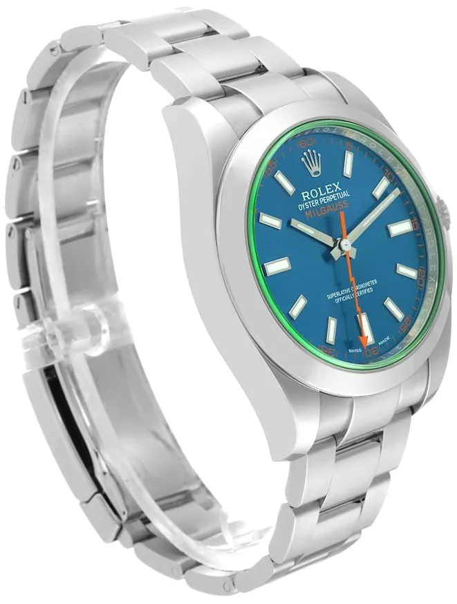 Rolex Milgauss 116400GV-0002 40mm Stainless steel Blue 2