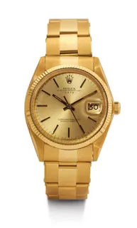 Rolex Oyster Perpetual Date 1503 Yellow gold Champagne