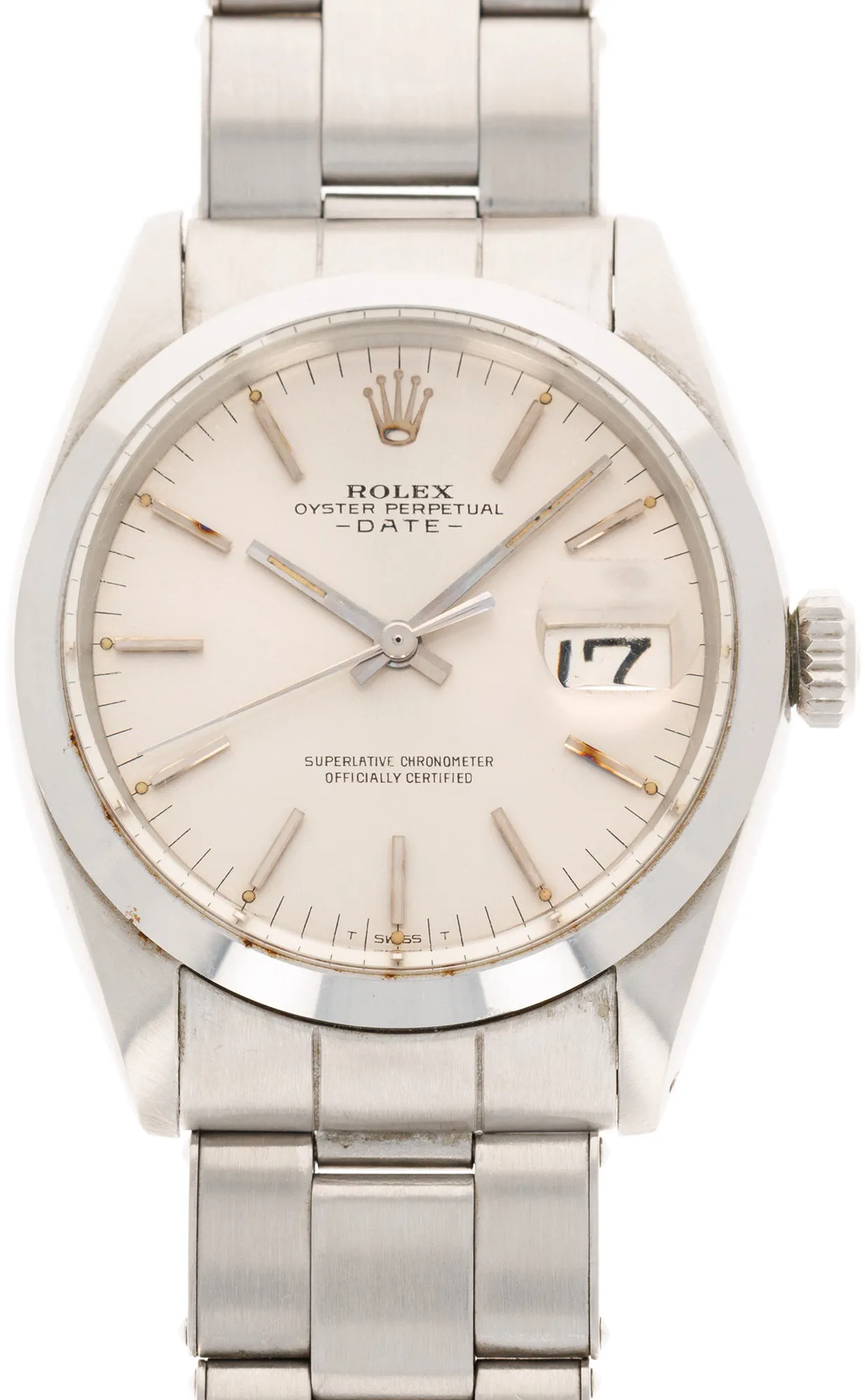 Rolex Oyster Perpetual Date 1500 34mm Stainless steel Silver