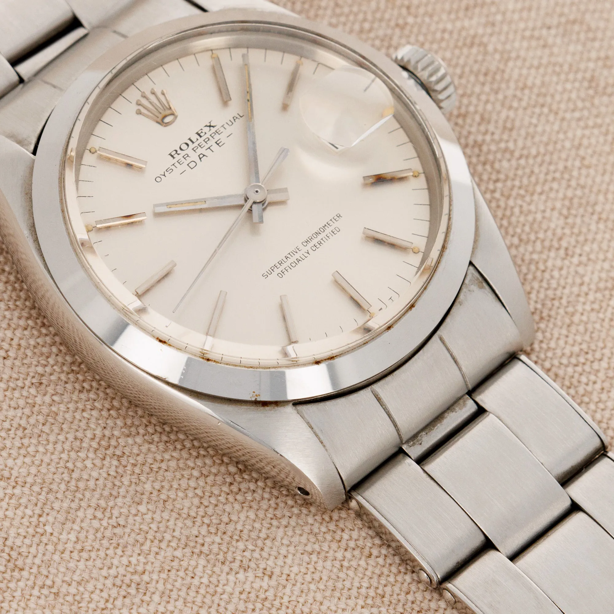 Rolex Oyster Perpetual Date 1500 34mm Stainless steel Silver 4