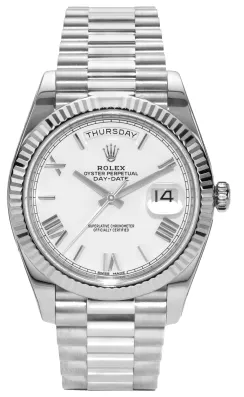 Rolex Day-Date 40 228239 41.5mm White gold White