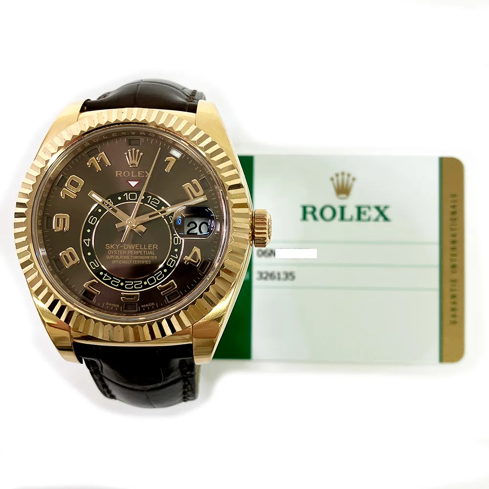 Rolex Sky-Dweller 326135 42mm Rose gold Chocolate