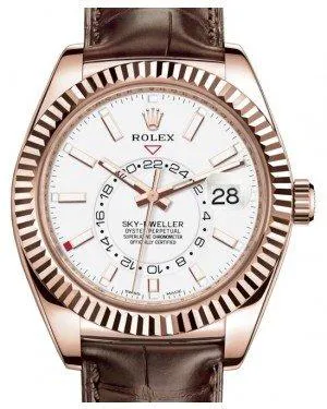 Rolex Sky-Dweller 326135 42mm Rose gold White