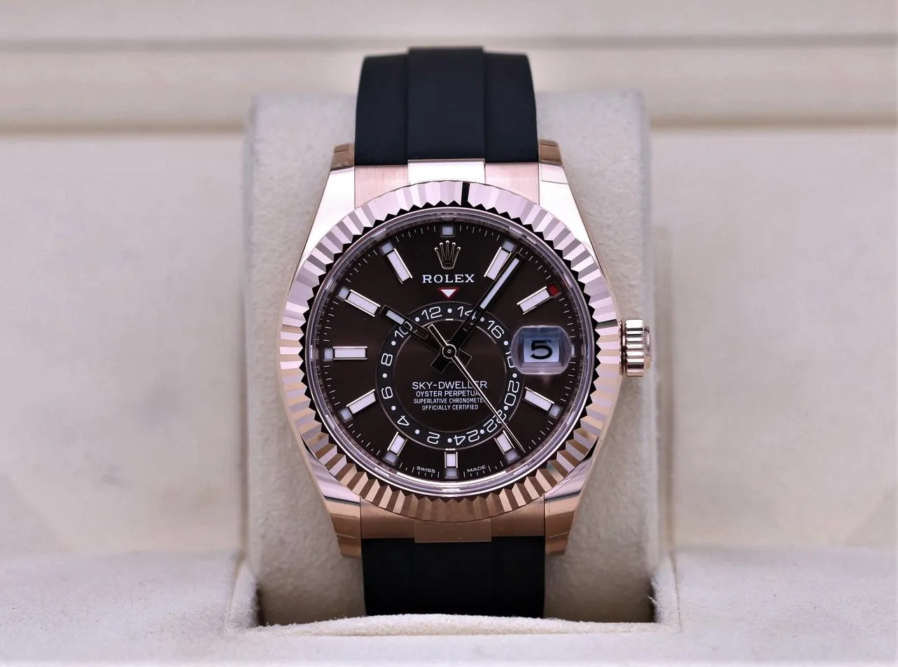 Rolex Sky-Dweller 326238 42mm Rose gold Chocolate