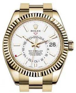 Rolex Sky-Dweller 326938 Yellow gold White