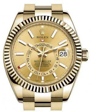 Rolex Sky-Dweller 326938 42mm Yellow gold Champagne