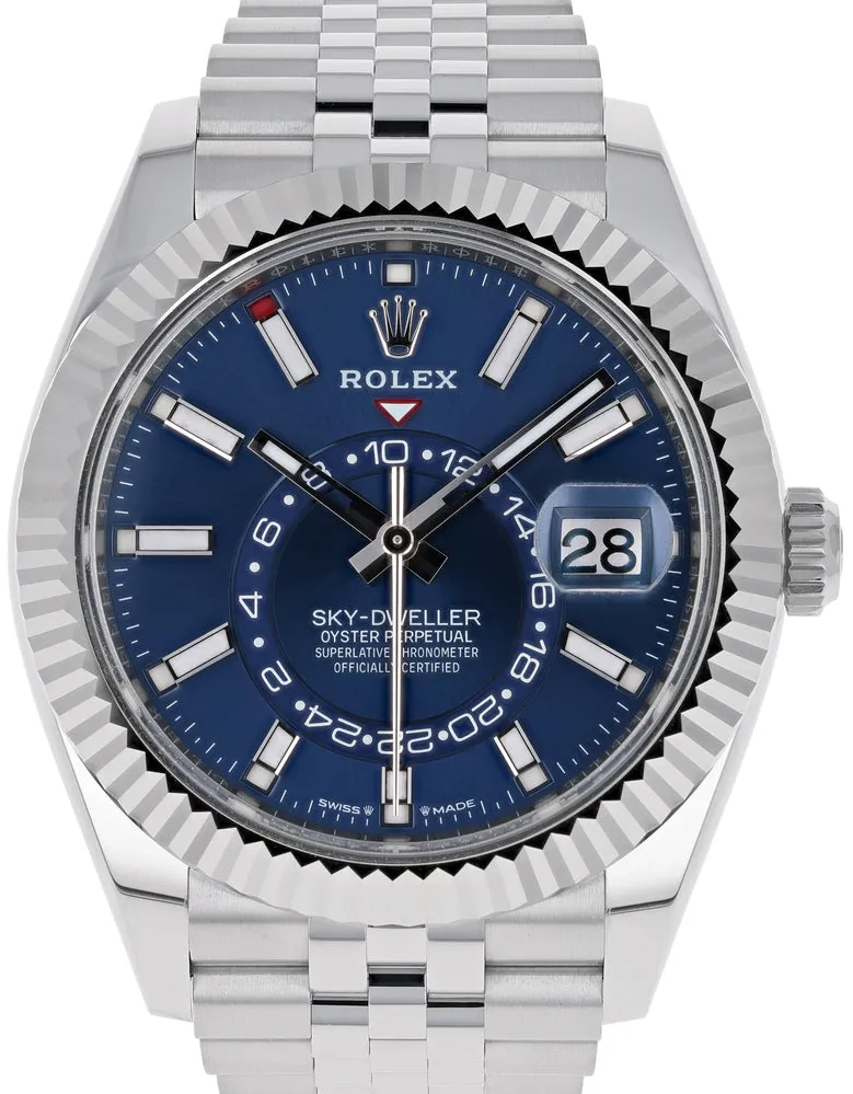 Rolex Sky-Dweller 336934-0006 42mm Steel Bright blue