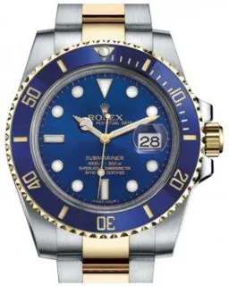 Rolex Submariner Date 116613LB Yellow gold and Stainless steel Blue