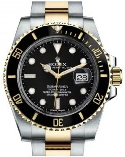 Rolex Submariner Date 116613LN Yellow gold and Stainless steel Black