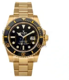 Rolex Submariner 116618LN Yellow gold Black