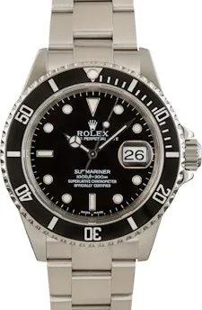 Rolex Submariner 16610 40mm Stainless steel Black