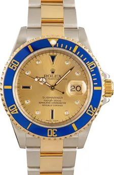 Rolex Submariner 16613 T 40mm Stainless steel Champagne