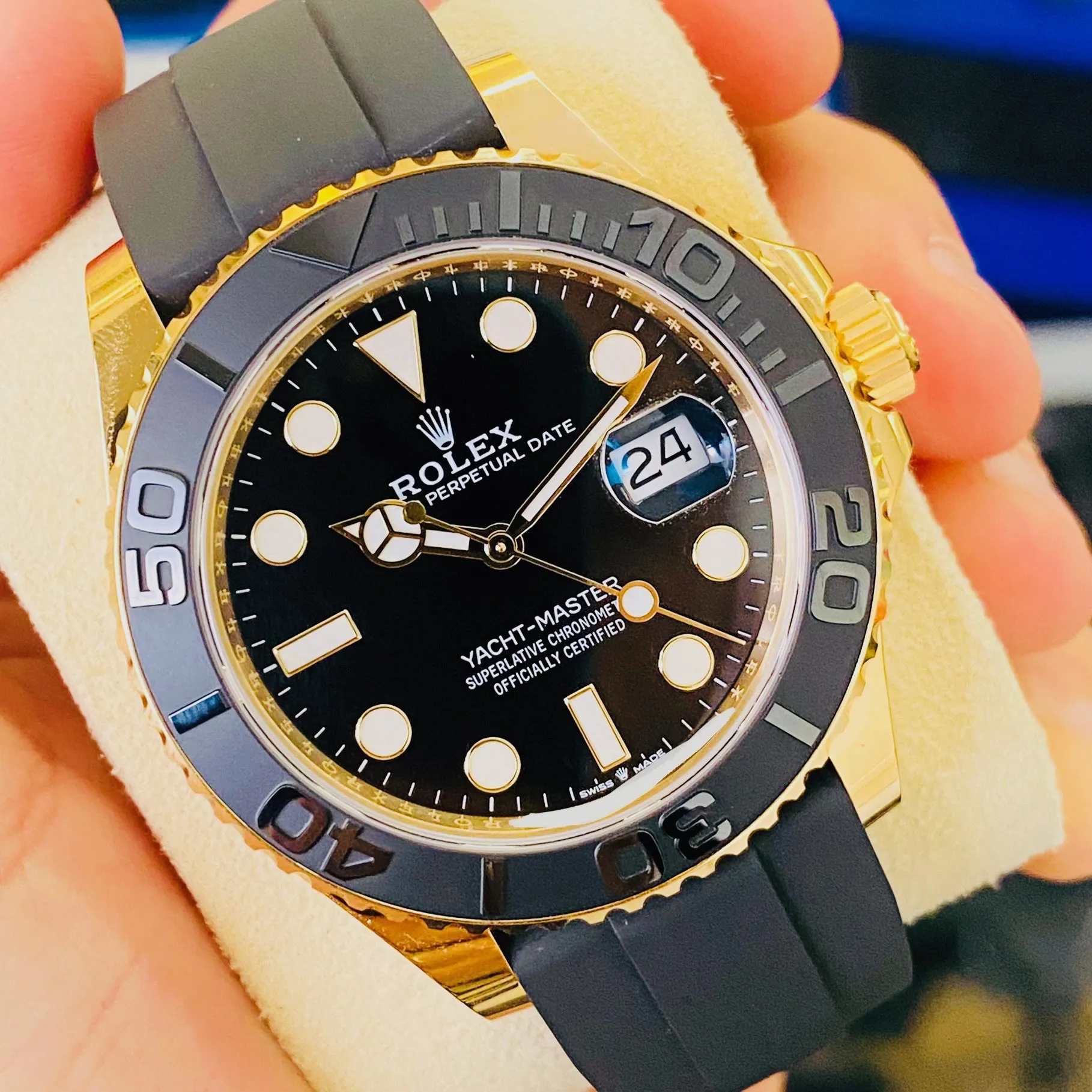 Rolex Yacht-Master 228658 Yellow gold Black 4