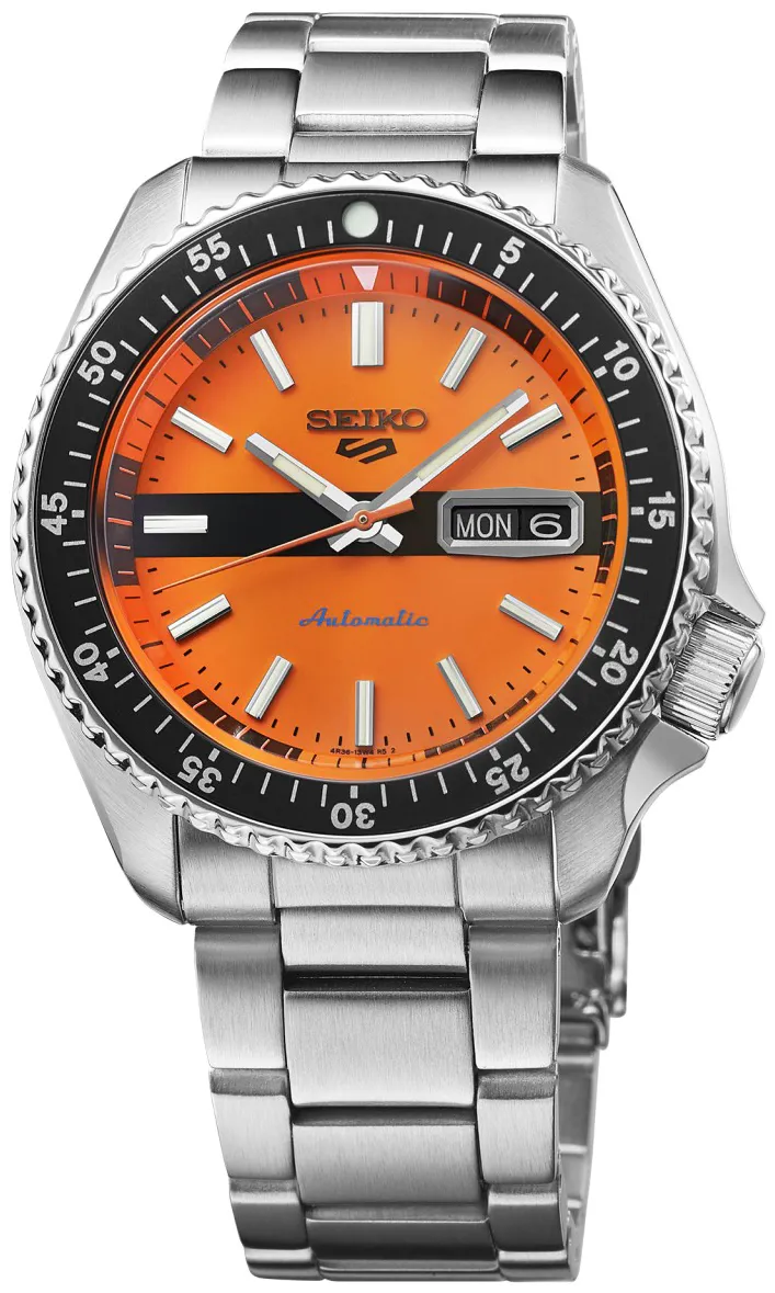 Seiko 5 Sports SRPK11K1 42.5mm Stainless steel Orange