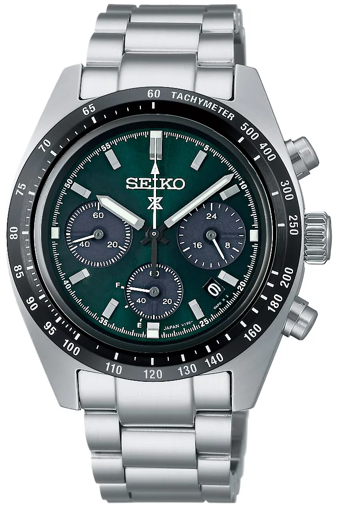 Seiko Chronograph SSC933P1 39mm Stainless steel Green