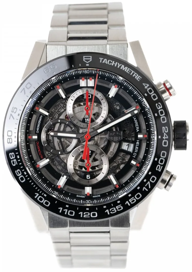 TAG Heuer Carrera CAR2A1W.BA0703 43mm Stainless steel Skeleton