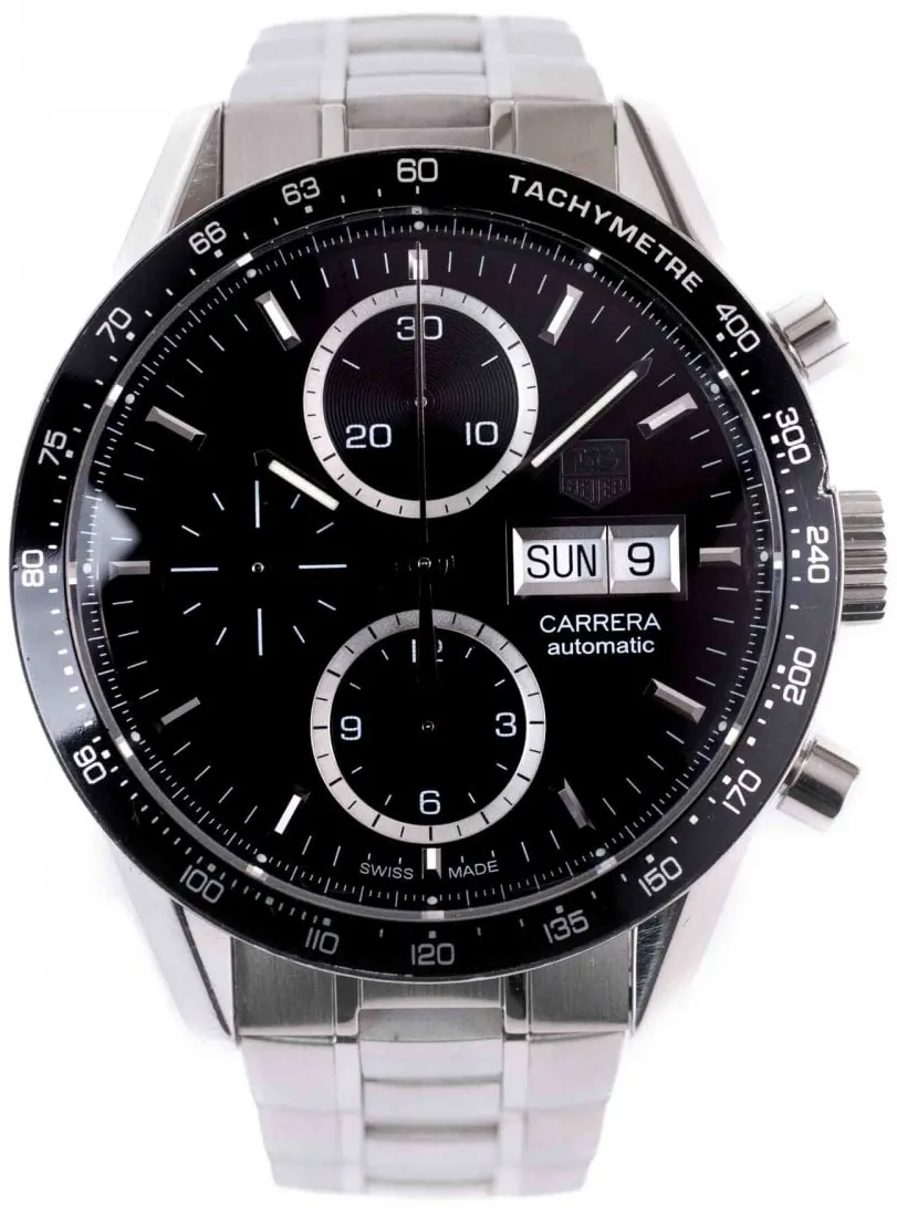 TAG Heuer Carrera CV201AG 41mm Stainless steel Black