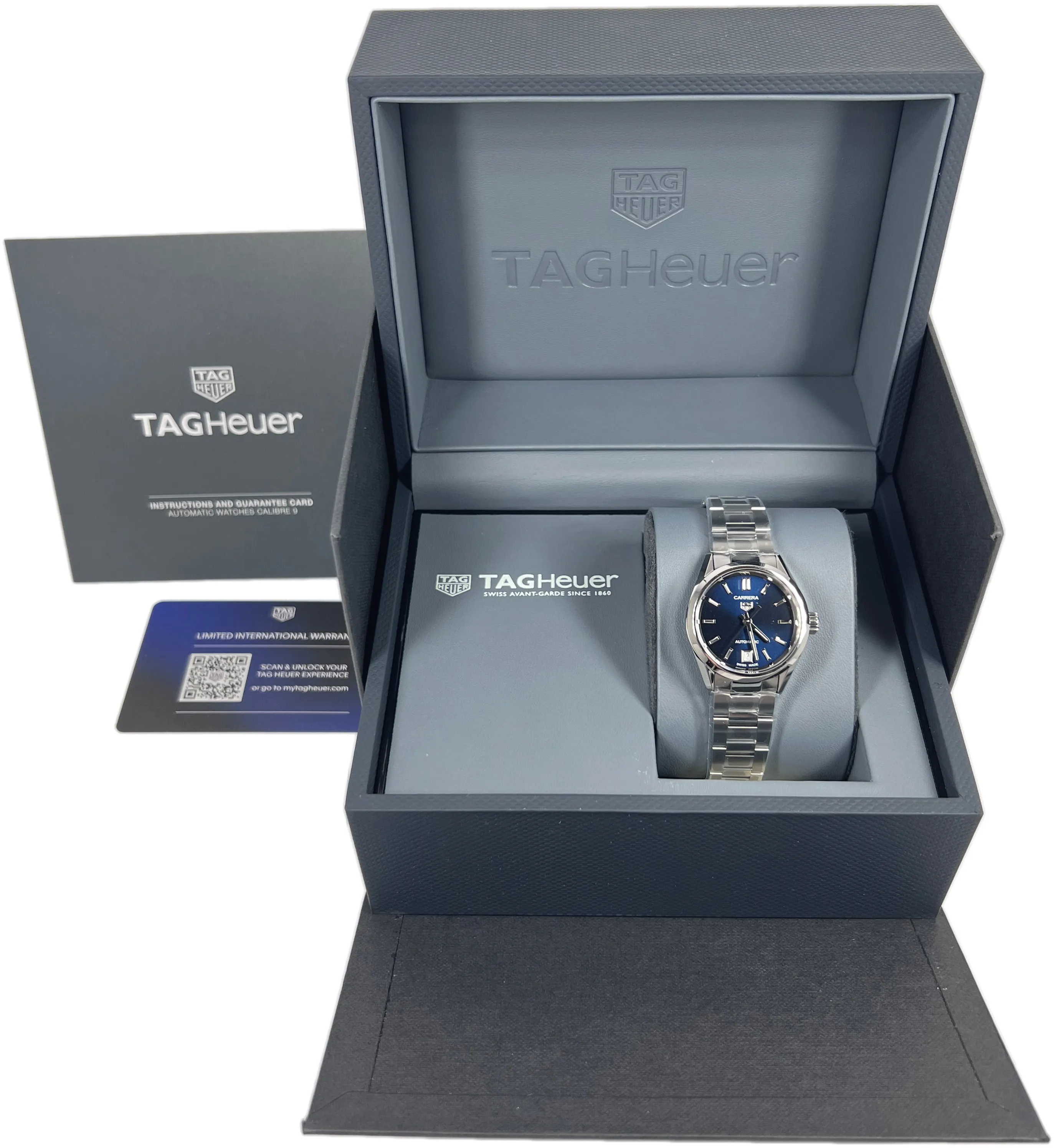 TAG Heuer Carrera Lady wbn2411.ba0621 29mm Stainless steel Blue 2