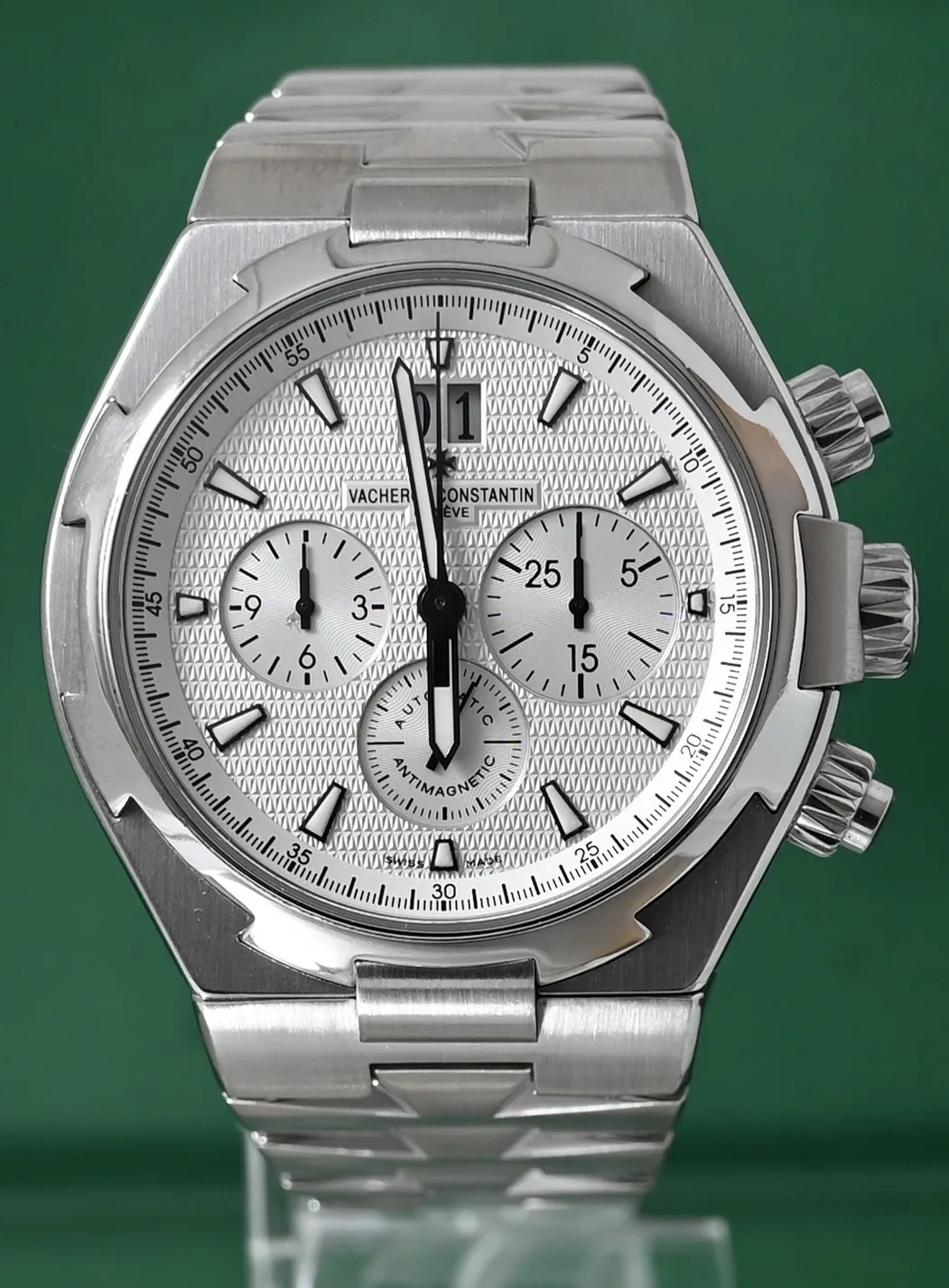 Vacheron Constantin Overseas Chronograph 49150 42mm Stainless steel Silver