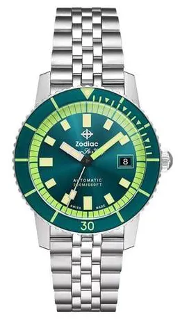 Zodiac Sea Wolf ZO9310 40mm Stainless steel Green