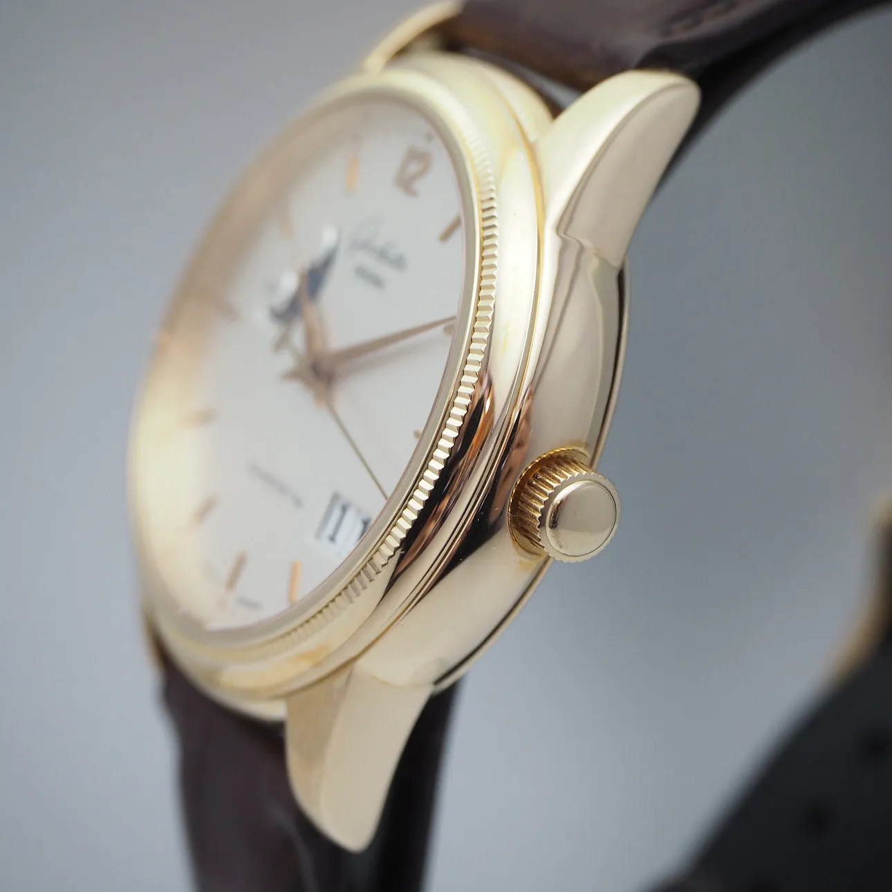 Glashütte Senator Panorama Date Moon Phase 3941010104 39mm Rose gold 9