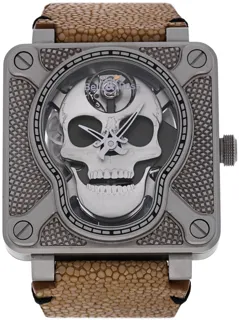 Bell & Ross Instruments BR01-SKULL-SK-ST Stainless steel Silver