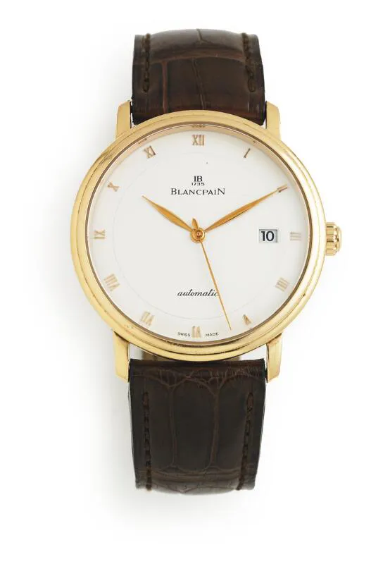 Blancpain Villeret 6223-3642-55 37.5mm Yellow gold White