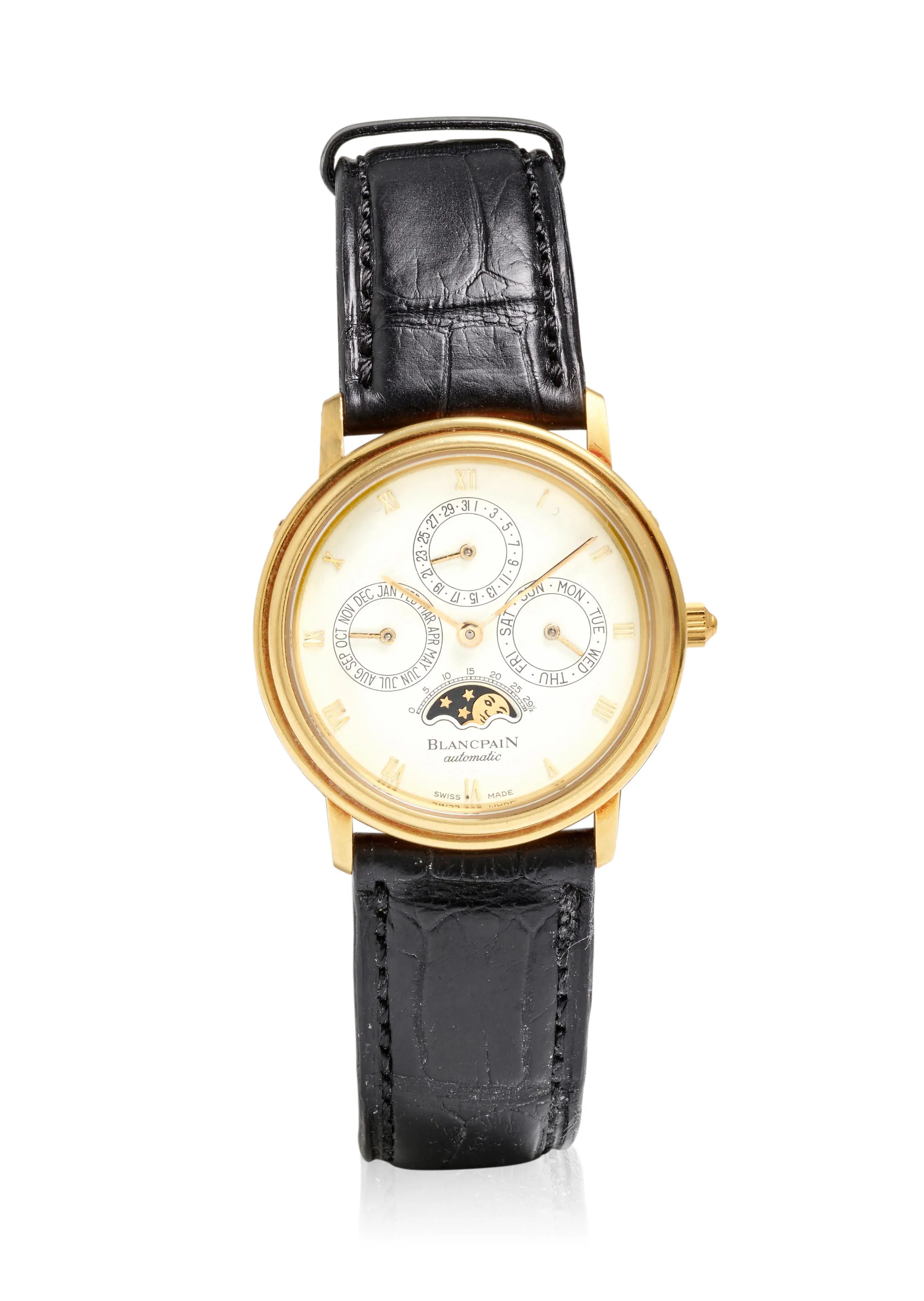 Blancpain Villeret 5395 34mm Yellow gold White