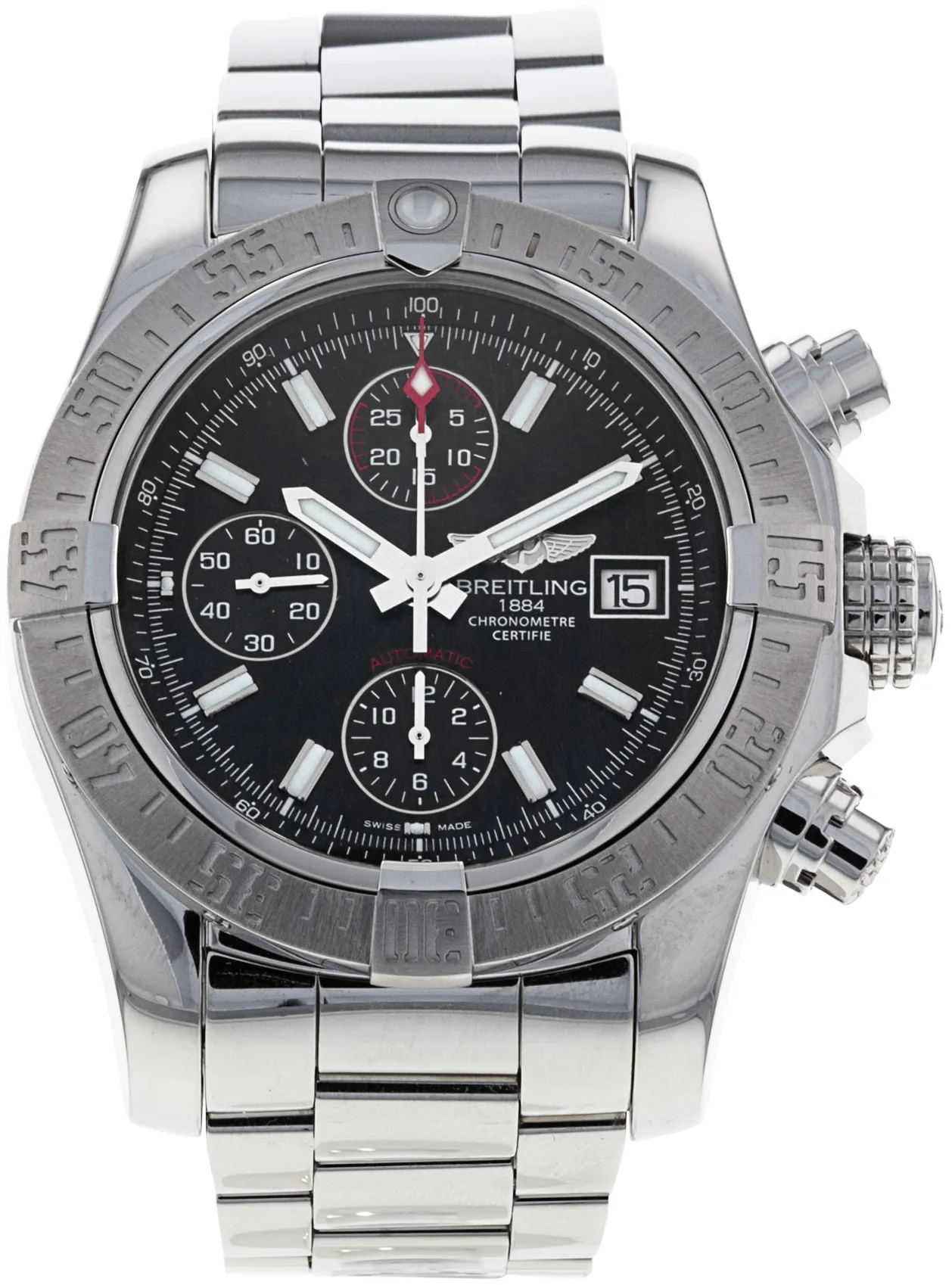 Breitling Avenger A13381 43mm Stainless steel Black Baton