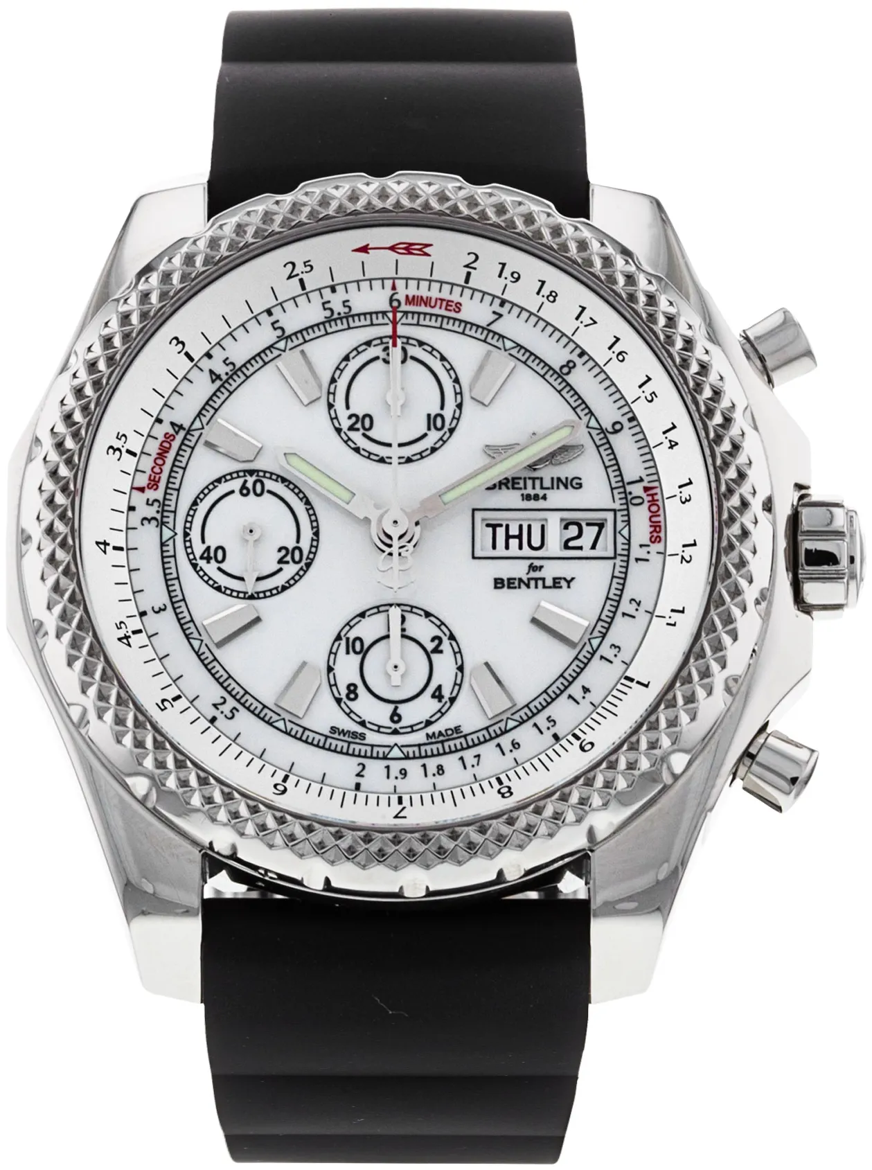 Breitling Bentley GT A13365 45mm Stainless steel White Baton