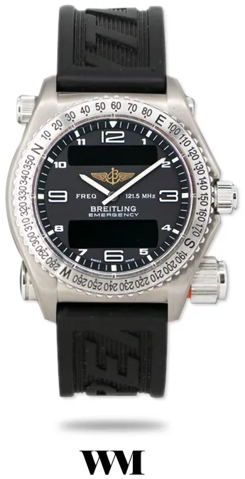 Breitling Emergency E56121.1 43mm Titanium, Rubber Strap