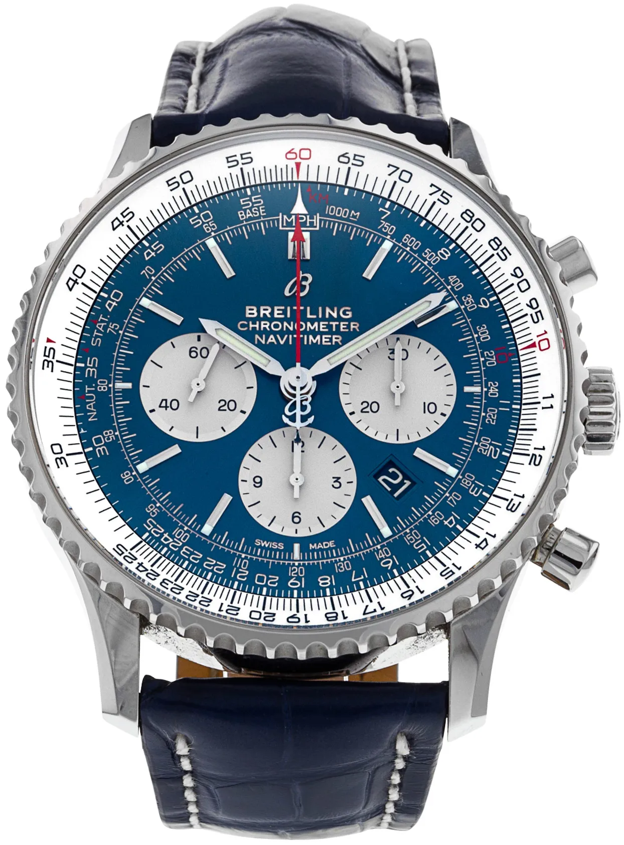 Breitling Navitimer AB0127 46mm Stainless steel Blue Baton