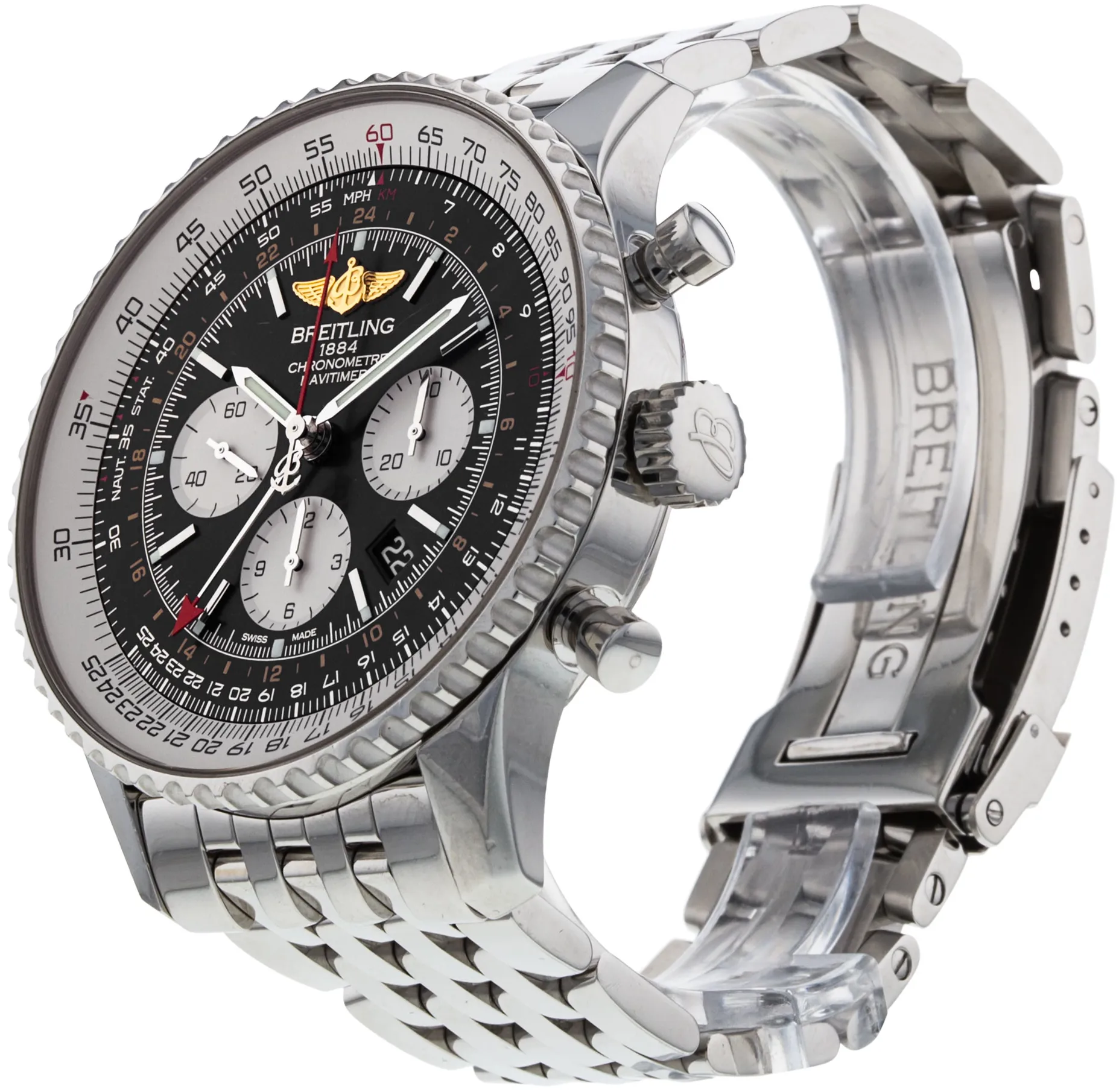 Breitling Navitimer AB0441 48mm Stainless steel Black Baton 2