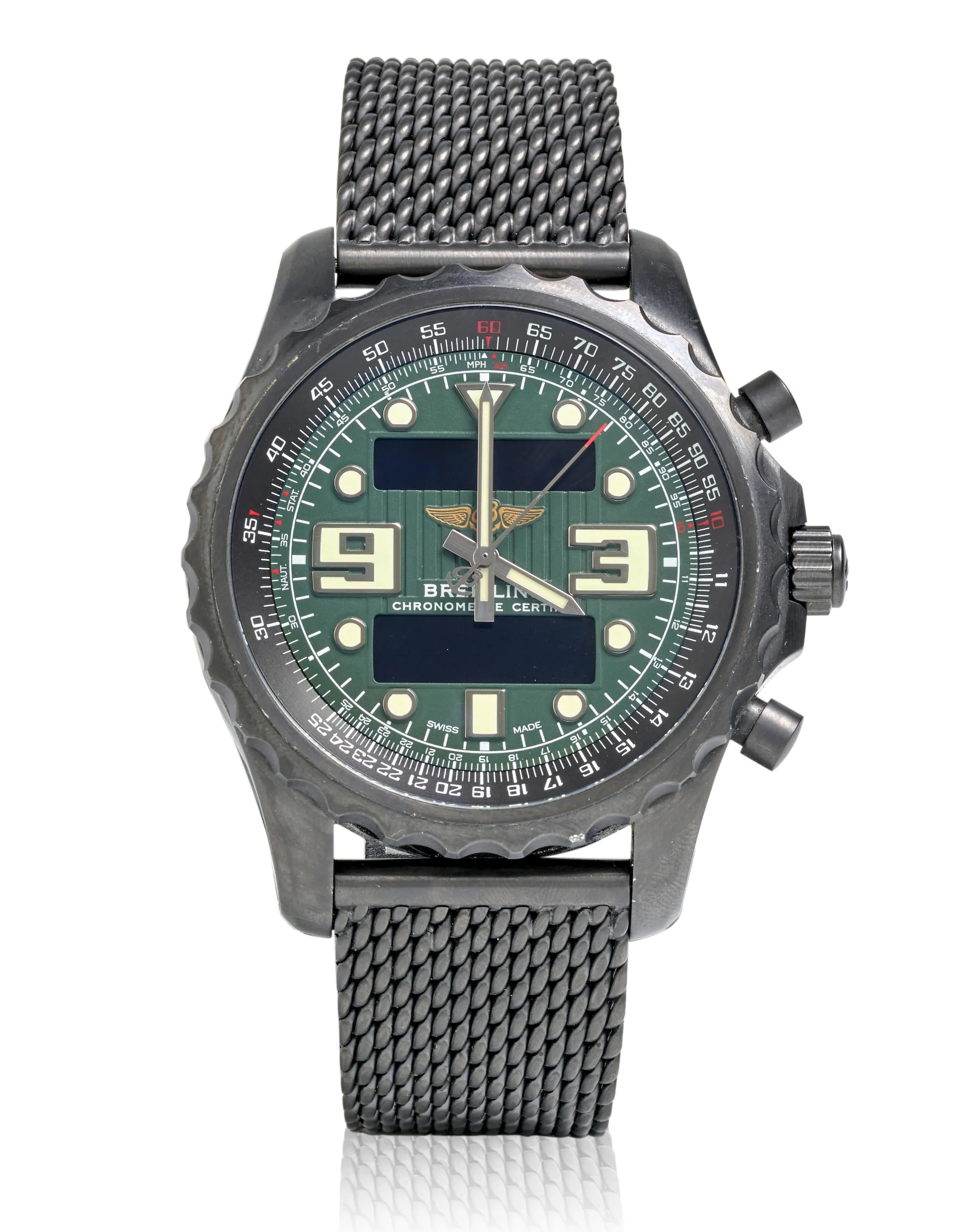 Breitling Chronospace M7836522 48mm Stainless steel Green