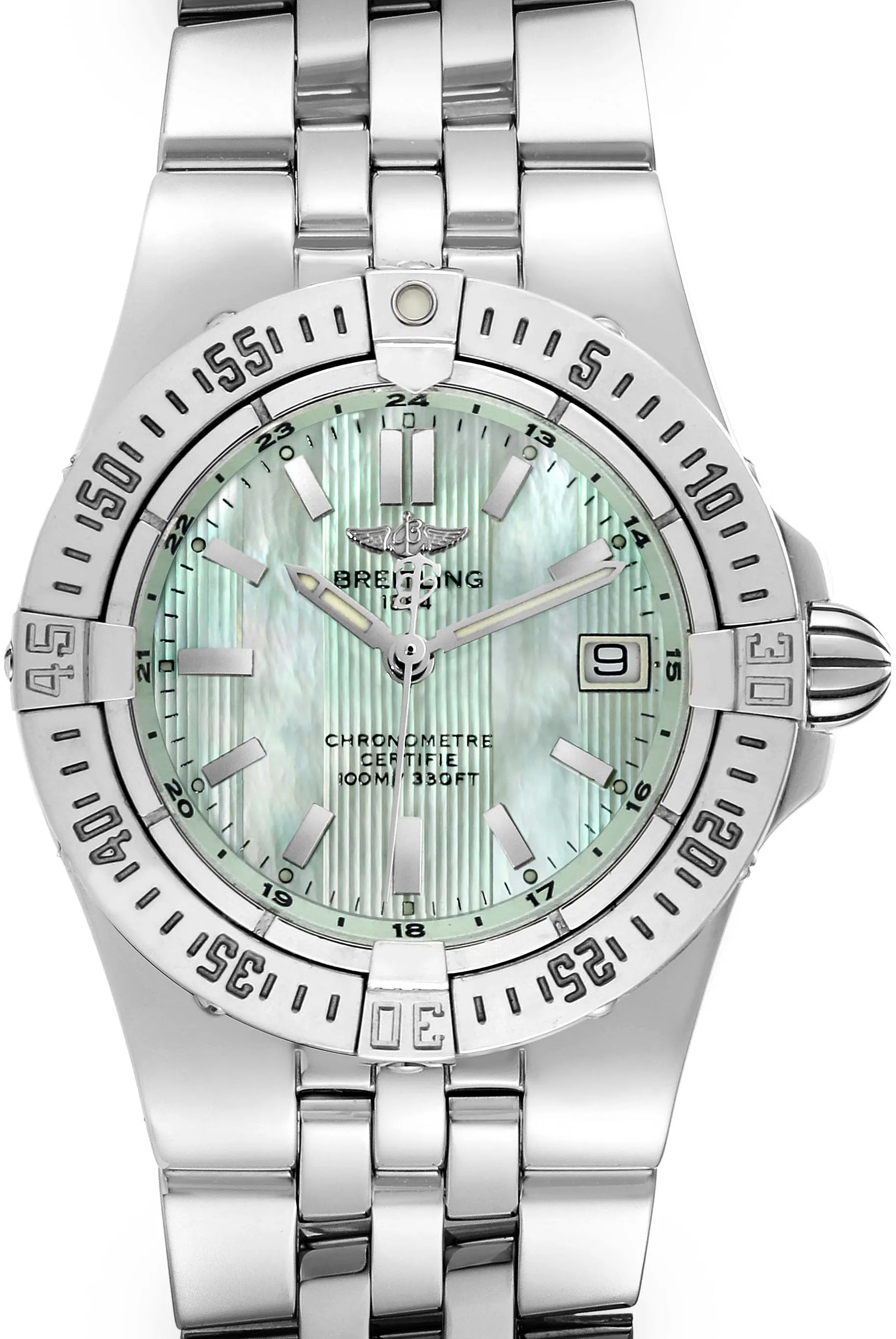 Breitling Galactic A71340 30mm Stainless steel Mother-of-pearl