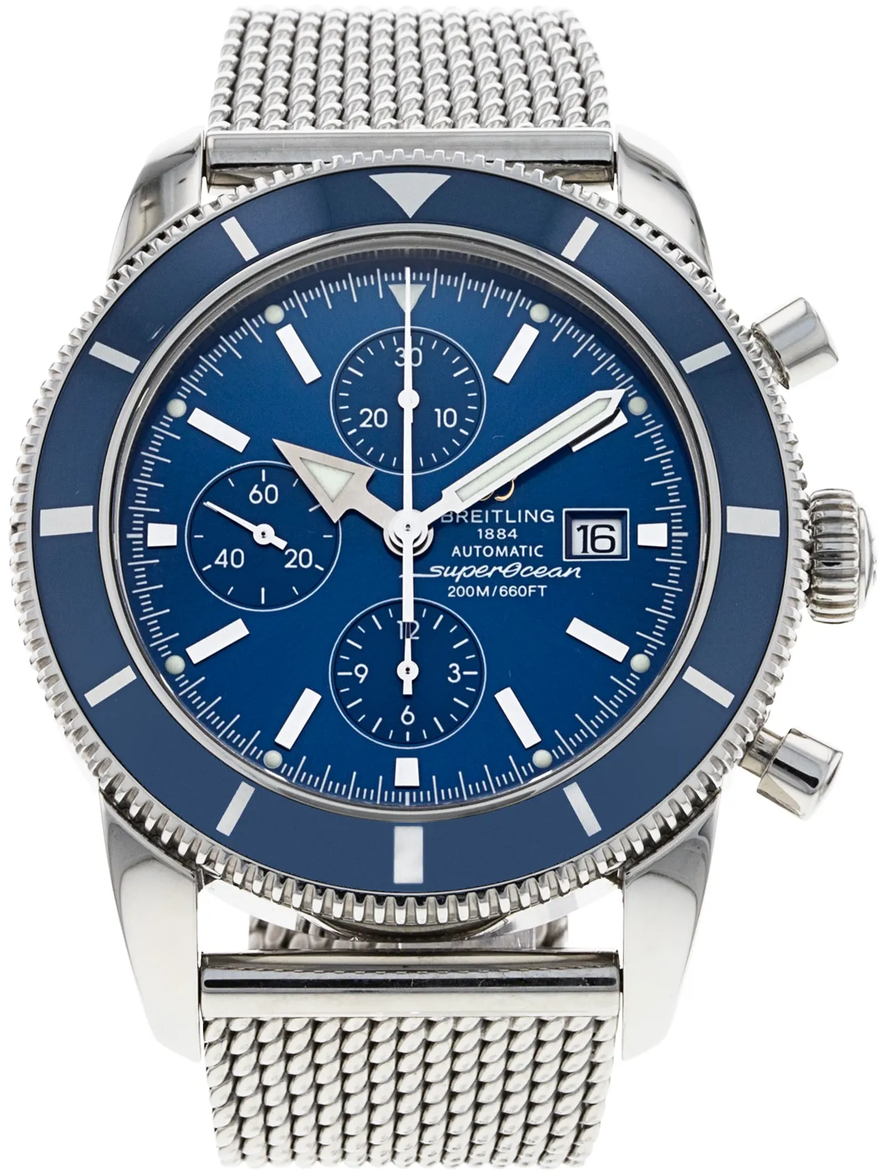 Breitling Superocean Heritage A13320 46mm Steel Blue Baton