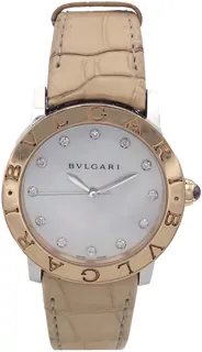 Bulgari BBL p 33 sg 10762_PF Yellow gold and Stainless steel White