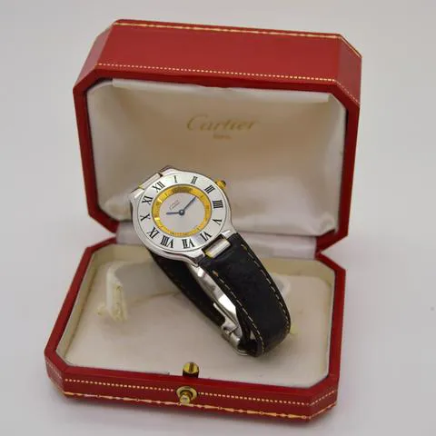 Cartier 21 Must de Cartier 1330 31mm Yellow gold and Stainless steel Silver 6