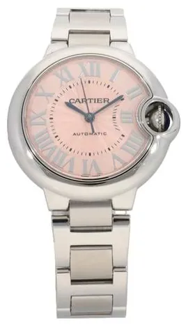 Cartier Ballon Bleu 33mm 3489 33mm Stainless steel Rose