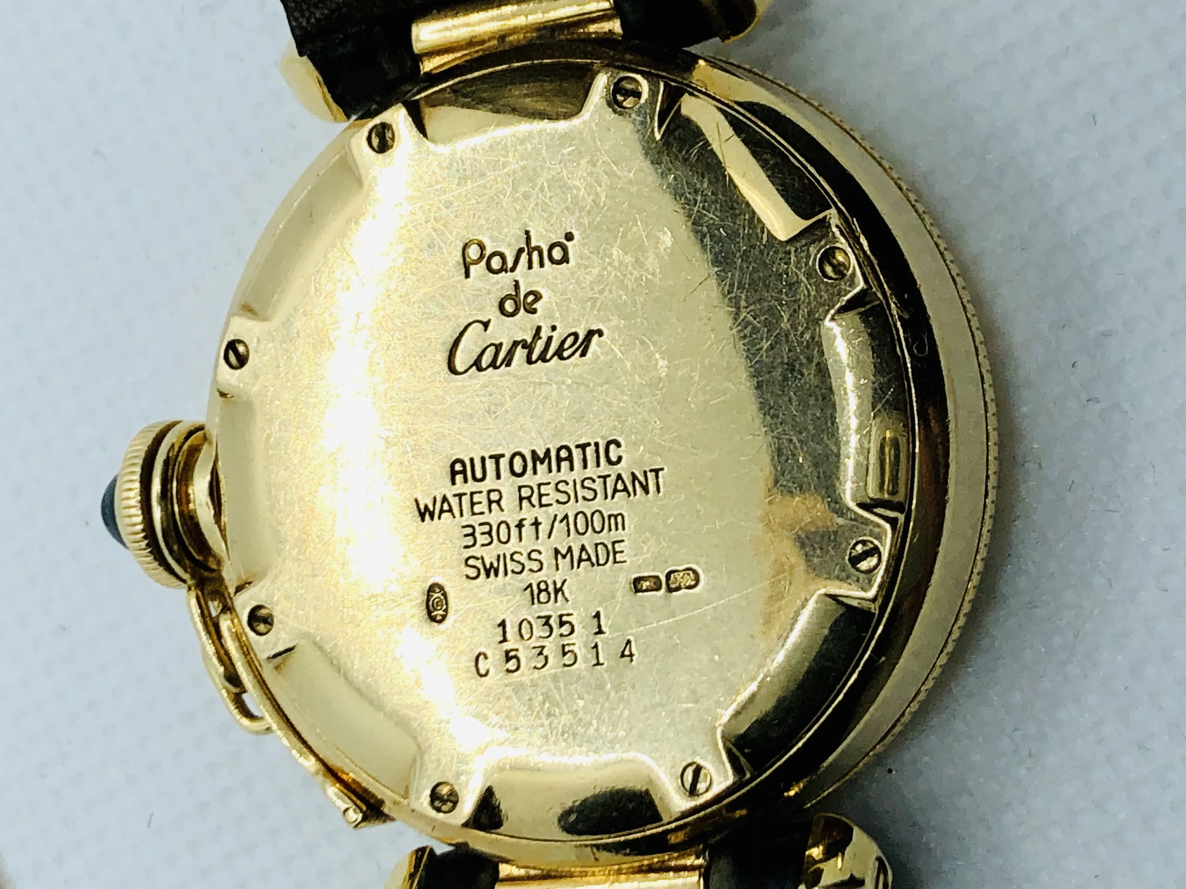 Cartier Pasha 1035 35mm Yellow gold Golden 6