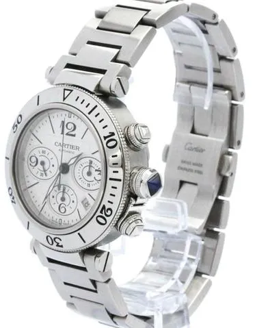 Cartier Pasha Seatimer W31089M7 41mm Stainless steel Silver 1