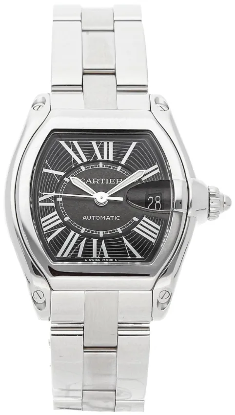 Cartier Roadster 39mm Stainless steel Black