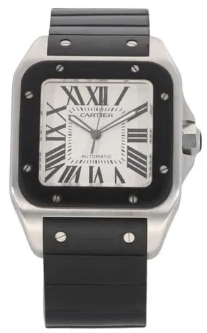 Cartier Santos 100 2656 38mm Stainless steel Champagne