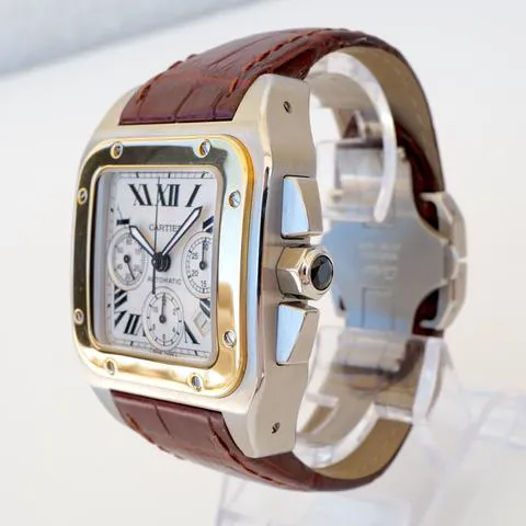 Cartier Santos W20091X7 42mm Yellow gold and Stainless steel White 5