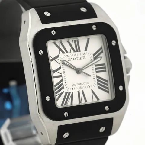 Cartier Santos 100 W20121U2 38mm Stainless steel Silver 2