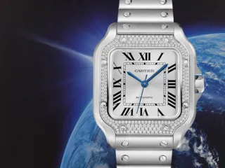 Cartier Santos W4SA0005 35mm Stainless steel White